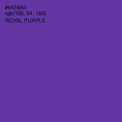 #6436A3 - Royal Purple Color Image