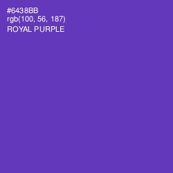 #6438BB - Royal Purple Color Image
