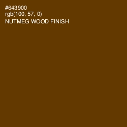 #643900 - Nutmeg Wood Finish Color Image