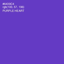 #6439C4 - Purple Heart Color Image