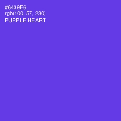 #6439E6 - Purple Heart Color Image