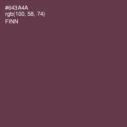 #643A4A - Finn Color Image