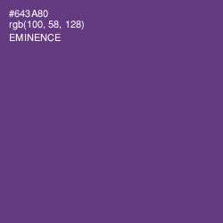 #643A80 - Eminence Color Image