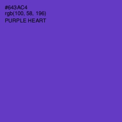 #643AC4 - Purple Heart Color Image