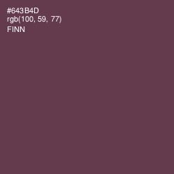 #643B4D - Finn Color Image