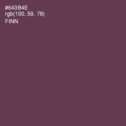 #643B4E - Finn Color Image