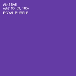 #643BA5 - Royal Purple Color Image
