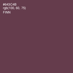 #643C4B - Finn Color Image