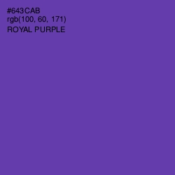 #643CAB - Royal Purple Color Image