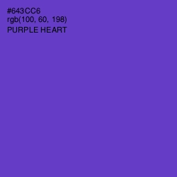 #643CC6 - Purple Heart Color Image