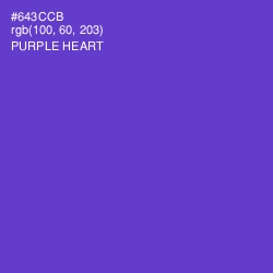 #643CCB - Purple Heart Color Image
