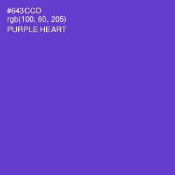 #643CCD - Purple Heart Color Image