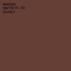 #643D34 - Quincy Color Image