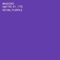 #643DAD - Royal Purple Color Image