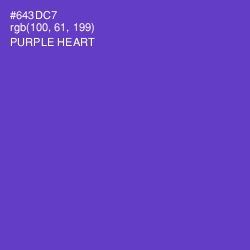 #643DC7 - Purple Heart Color Image