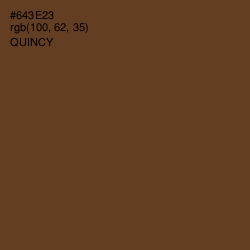 #643E23 - Quincy Color Image