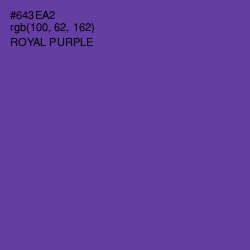 #643EA2 - Royal Purple Color Image