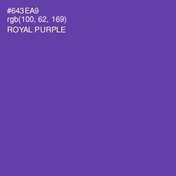 #643EA9 - Royal Purple Color Image