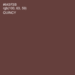 #643F3B - Quincy Color Image