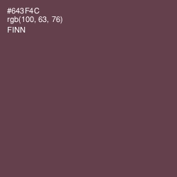 #643F4C - Finn Color Image