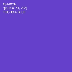 #6440CB - Fuchsia Blue Color Image