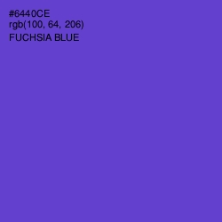 #6440CE - Fuchsia Blue Color Image