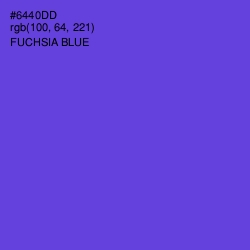 #6440DD - Fuchsia Blue Color Image