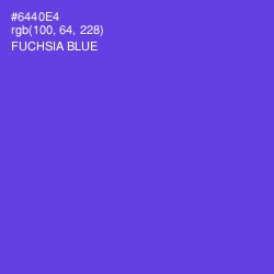 #6440E4 - Fuchsia Blue Color Image