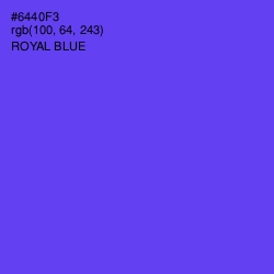 #6440F3 - Royal Blue Color Image