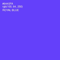#6440FA - Royal Blue Color Image