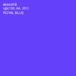 #6440FB - Royal Blue Color Image