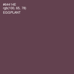 #64414E - Eggplant Color Image