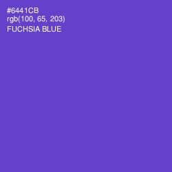 #6441CB - Fuchsia Blue Color Image