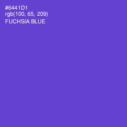 #6441D1 - Fuchsia Blue Color Image