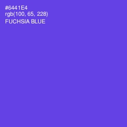 #6441E4 - Fuchsia Blue Color Image