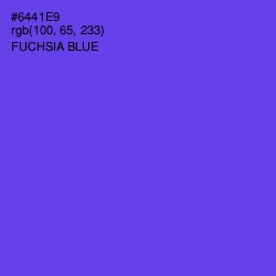 #6441E9 - Fuchsia Blue Color Image