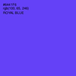 #6441F6 - Royal Blue Color Image