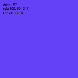 #6441F7 - Royal Blue Color Image