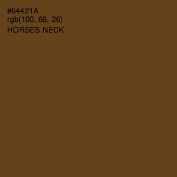 #64421A - Horses Neck Color Image