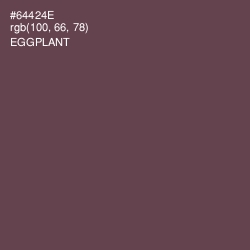 #64424E - Eggplant Color Image