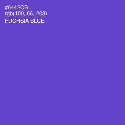 #6442CB - Fuchsia Blue Color Image