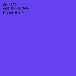 #6442F0 - Royal Blue Color Image