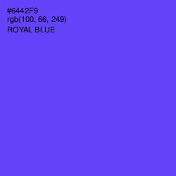 #6442F9 - Royal Blue Color Image