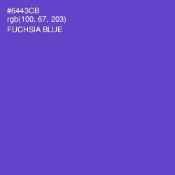 #6443CB - Fuchsia Blue Color Image