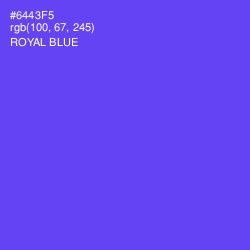 #6443F5 - Royal Blue Color Image