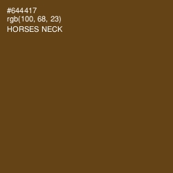 #644417 - Horses Neck Color Image