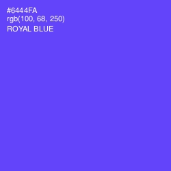 #6444FA - Royal Blue Color Image