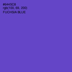 #6445C8 - Fuchsia Blue Color Image