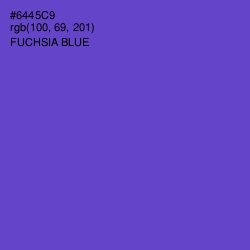 #6445C9 - Fuchsia Blue Color Image