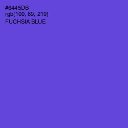 #6445DB - Fuchsia Blue Color Image